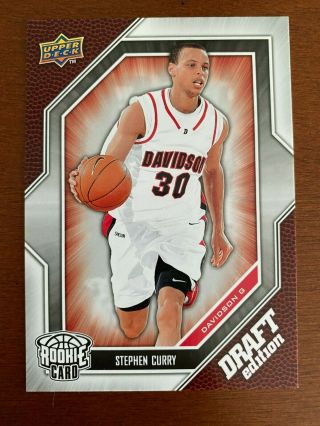Stephen Curry 2009 - 10 Upper Deck Draft Edition Rookie 34 Rare Warriors Mvp Ud