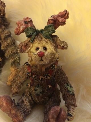boyds bears LARGE and SMALL figurines - DRESSES IN DEER SUITS - 2
