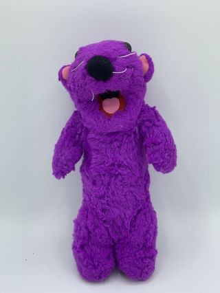 Vtg Rare Bear In The Big Blue House Pip & Pop Purple Otter Plush 11 " 1999 Mattel