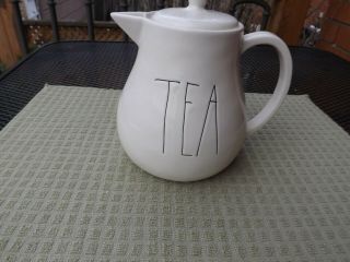 Rare Early Rae Dunn Magenta M Stamped Chubby Tea Teapot