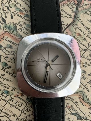 Vintage 1977 Timex Marlin Men’s Mechanical Watch,  Serviced