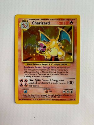 Pokémon 1999 Charizard 4/102 Holo Base Set Psa Strong Candidate