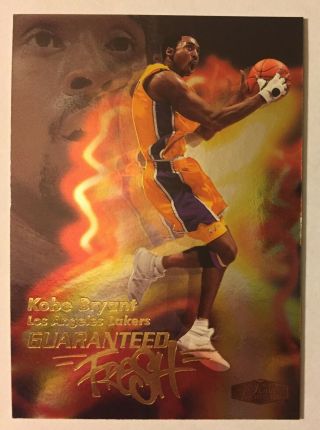 Kobe Bryant 1999 - 00 Flair Showcase Guaranteed Fresh 4 Los Angeles Lakers Rare