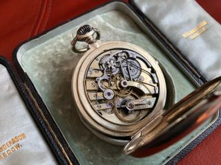 Rare Chronograph Pocket Watch With Lecoultre “matille” Movement