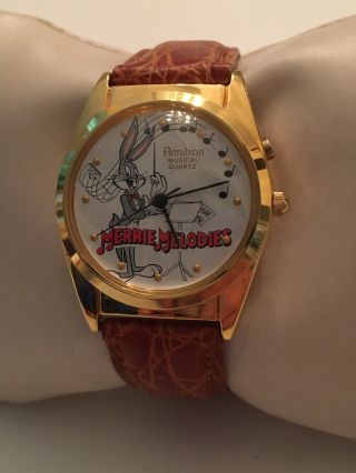 1994 Armitron Warner Brothers Looney Tune Watch Musical Bugs Bunny Merrie Melody