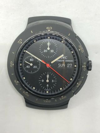 Rare Iwc Porsche Desing Cronograph Diver Cal.  Valjoux 7750 (no Pulse)