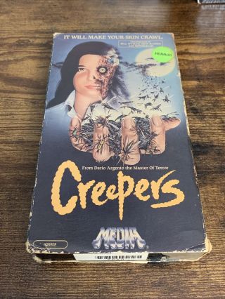 Creepers (vhs,  1985) Media Home Jennifer Connelly Rare Oop Htf Horror M831