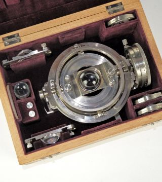 Rare Leitz Wetzlar Universal Gimbal Microscope Stage Boxed