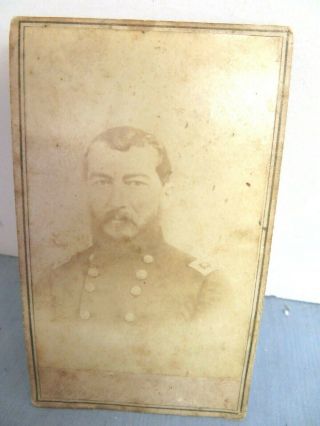 Antique Civil War Era Cdv Photograph Major - General Phillip Sheridan Anthony N.  Y.
