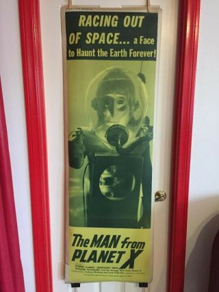 The Man From Planet X " Rare Door Panel " (20 X 60) Classic 1951 Poster