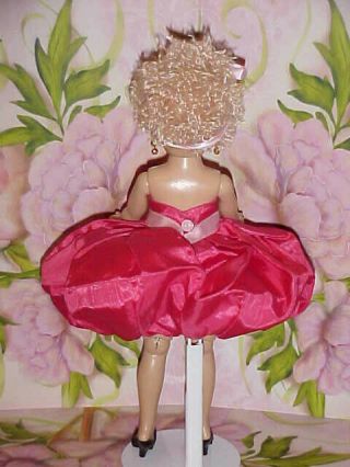 1959 VOGUE 3212 Pink Strapless Dress with Harem Skirt Jill & Friends NO DOLL 3