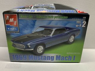 Amt Ertl 1969 Ford Mustang Mach 1 Model Kit 1:25 Scale - Opened - Bags
