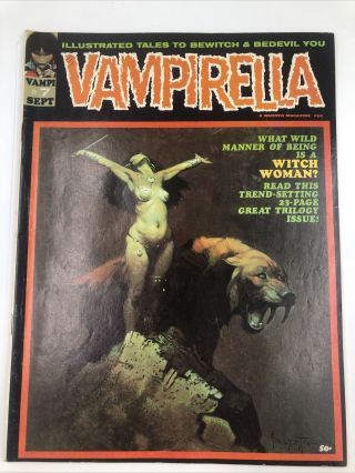 Vintage Vampirella 7 Rare Horror Comic Frank Frazetta Cover Very Good/fine