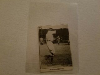 Mordecai Brown Three Fingered Chicago Cubs 1907 Reach Black Border Very Rare