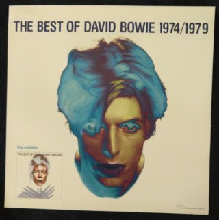 David Bowie - The Best Of David Bowie 1974/1979 - Promo Flat Poster 2 Sided - Rare