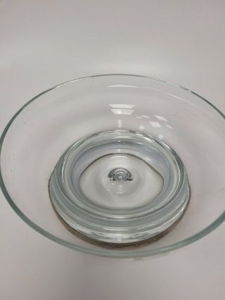 Broadway & Co Silver Base & Crystal Fruit Bowl With Bubble Base 23 Cm 894 2