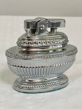 Rare,  Collectible Vintage Antique Ronson Queen Anne Silver Table Lighter