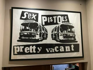 Very Rare 1977 Huge Sex Pistols Pretty Vacant Framed Poster Jamie Reid