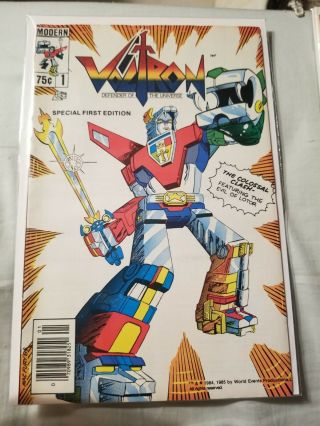 Voltron 1 Modern Comics 1985 Defender Of The Universe Newsstand Rare