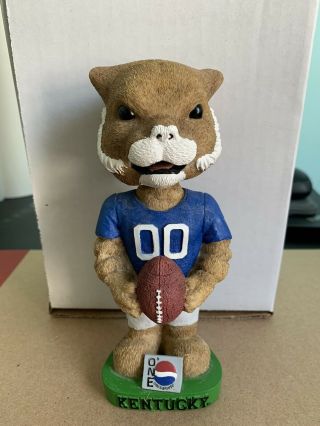 University Of Kentucky Wildcat Mascot Pepsi One Football Bobblehead Rare No Box