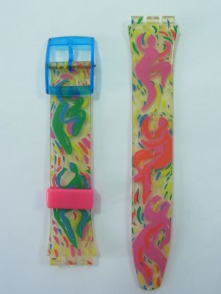 Agg129 Girotondo Swatch Armband Strap Plastic Swiss Made Authentic 17mm