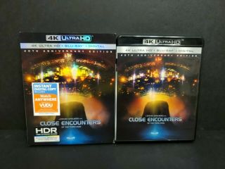 Close Encounters Of The Third Kind (4k Uhd,  Blu - Ray) W/ Oop Rare Slipcover Ultra