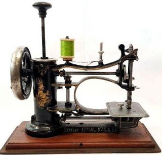Rare & Antique Avrial Legat Circa 1890 " Hand Pump " Sewing Machine