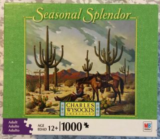 Charles Wysocki Love Letter From Cheyenne 1000 Pc Puzzle Seasonal Splendor Rare