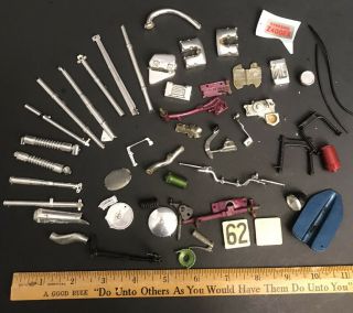 Vintage 1960s Revell 1:8 Scale Motorcycle Model Kit Parts Junk Yard