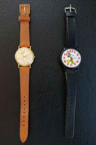 2 Mickey Mouse Watches 60th Anniversary Seiko/lorus & Shiojiri Watches,  Sticker