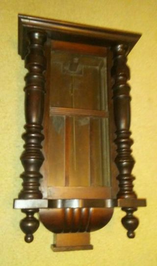 Antique Vintage Black Forest Wall Clock Case - 22 