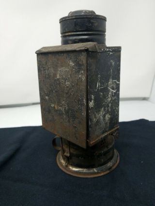 Antique Kerosene Lamp,  Embossed Universal No2 Photographers Darkroom Red Lens