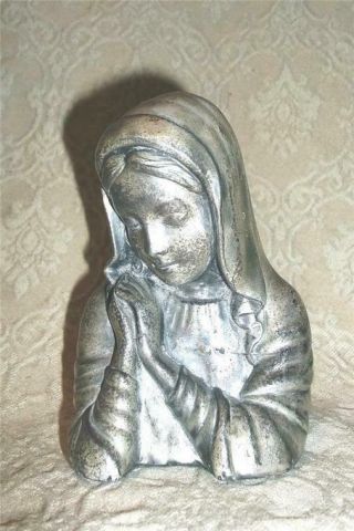 Rare Vintage Catholic Art Statue Virgin Mary Madonna Jennings Bros Signed Jb1630