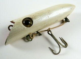 Vintage Martin Wood Salmon Plug Fishing Lure,  One Hook,  Breakaway Harness