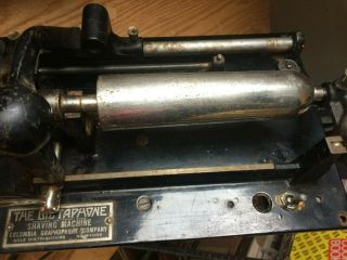 Antique Columbia Graphophone Dictaphone Shaving Machine Cylinder PARTS/Repair 2
