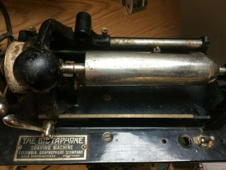 Antique Columbia Graphophone Dictaphone Shaving Machine Cylinder PARTS/Repair 3