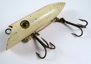 Vintage Martin Wood Salmon Plug Fishing Lure,  Breakaway Hook Harness
