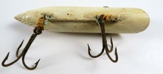 Vintage Martin Wood Salmon Plug Fishing Lure,  Breakaway Hook Harness 3