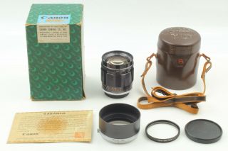 [RARE in Box] Canon 85mm F1.  8 Lens Leica L Mount LTM L39 hood From JAPAN 2