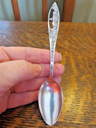 Vintage Sterling Silver " Denver Colorado " Souvenir Spoon