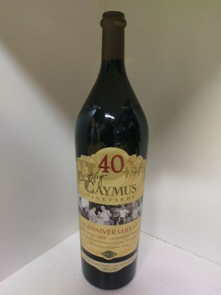 2012 Caymus Cabernet Sauvignon (3 Liter Bottle) Very Rare (signed By Wine Maker)