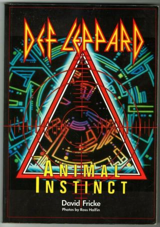 Def Leppard Animal Instinct Book 1987 David Finke Zomba Books Ross Halfin Rare