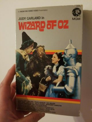 Wizard Of Oz (vhs 1980) Judy Garland,  Frank Morgan,  Ray Bolger,  Jack Haley Rare