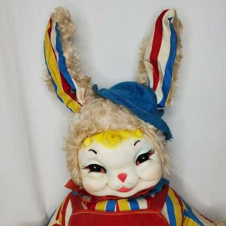 Vintage Rare Rushton Star Creation Plush Rubber Face Bunny Rabbit 50s 60s 4