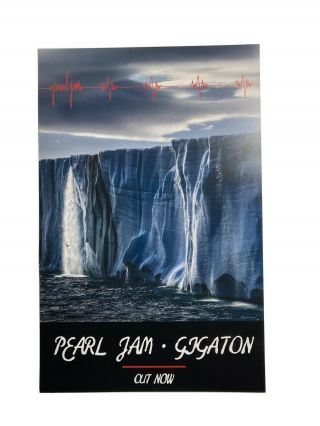 Pearl Jam Gigaton Promo Poster Rare Eddie Vedder 11”x17” Lithograph