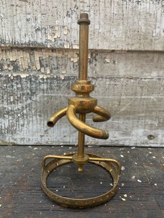 Antique Vintage Brass Lamp 3 Socket Cluster Light Part Restore