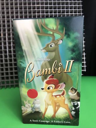 Bambi 2 - Vhs•very Rare Disney Movie Club Exclusive 2006 Last Animated Disney Tape