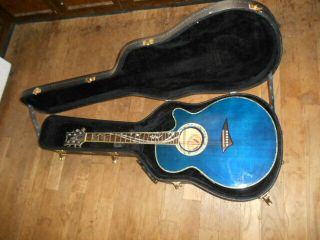 Rare Dean Key Largo Series Electric Acoustic Flat Top Guitar With Case