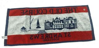 St.  Andrews Scotland The Old Course Golf Bar Towel 18 