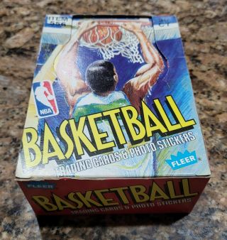 1989 - 1990 Fleer Basketball Wax Box 36 Count Rare Hot
